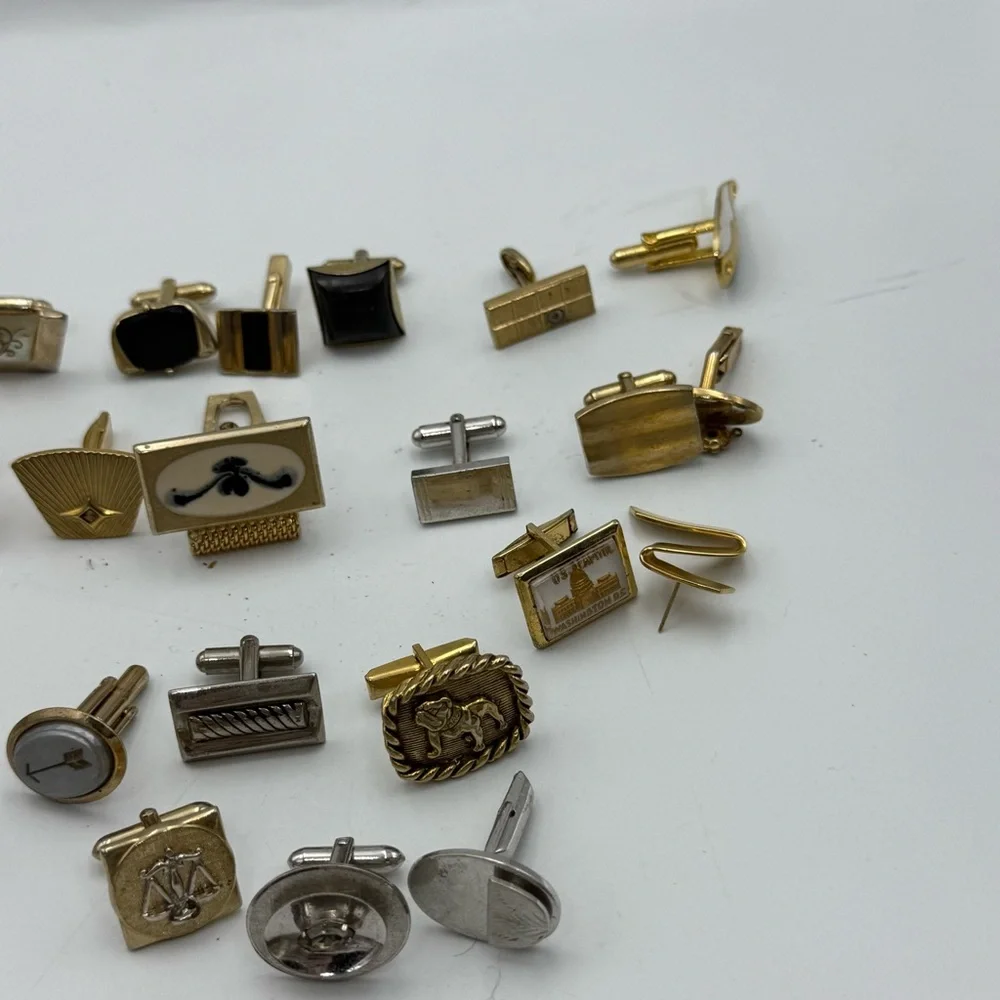 Large lot of various assorted Gold and Silver Cufflinks